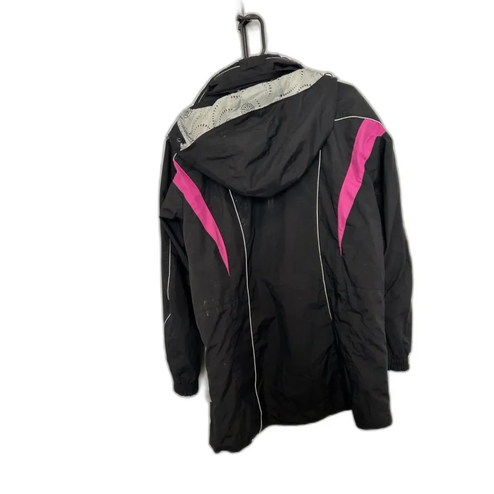 Columbia Brand Woman's Coat, Black and Pink, Size Large